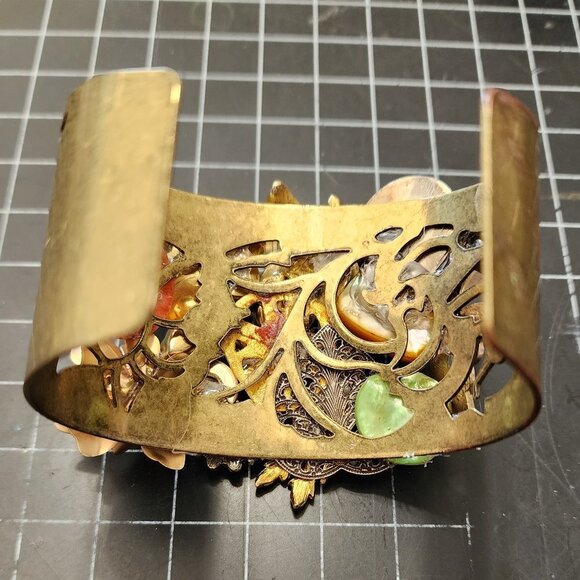 Copper Cuff with Abstract Jewelry Design - Picture 14 of 14